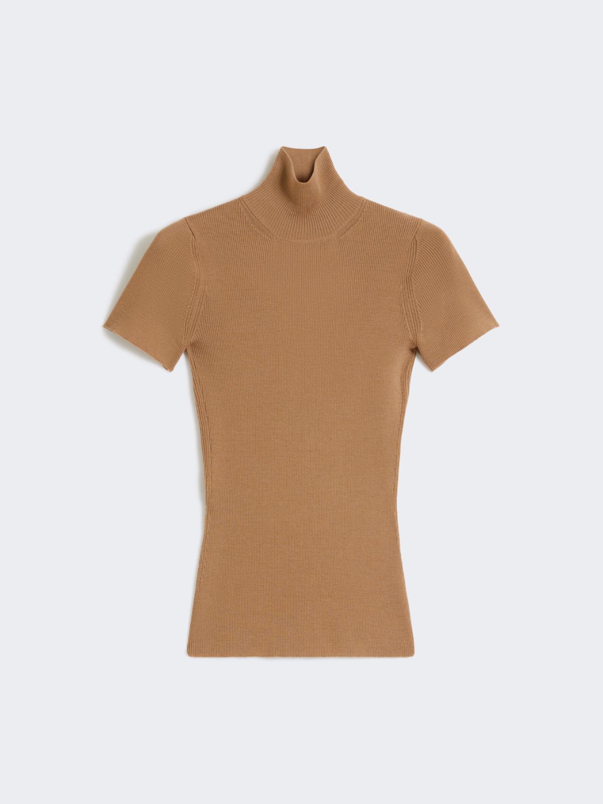 Wool knit turtleneck jumper - CAMEL - Max Mara - 8