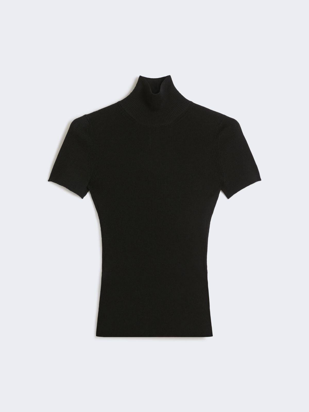 Wool knit turtleneck jumper - BLACK - Max Mara - 9