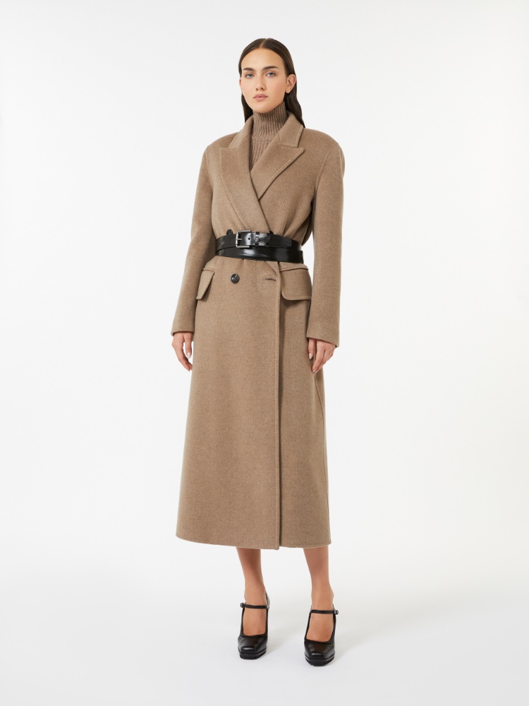 Wool and cashmere ribbed turtleneck - HAZELNUT BROWN - Max Mara