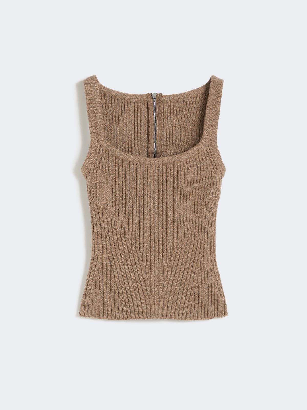 Haut en fil de laine et cachemire - NOISETTE - Max Mara - 9
