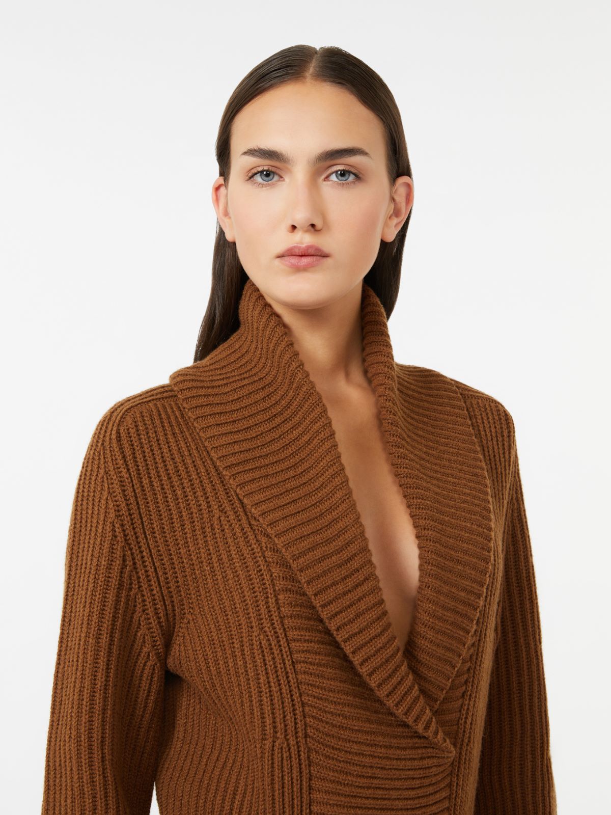 Pull surdimensionné en laine et cachemire - CUIR DE VACHE - Max Mara - 4