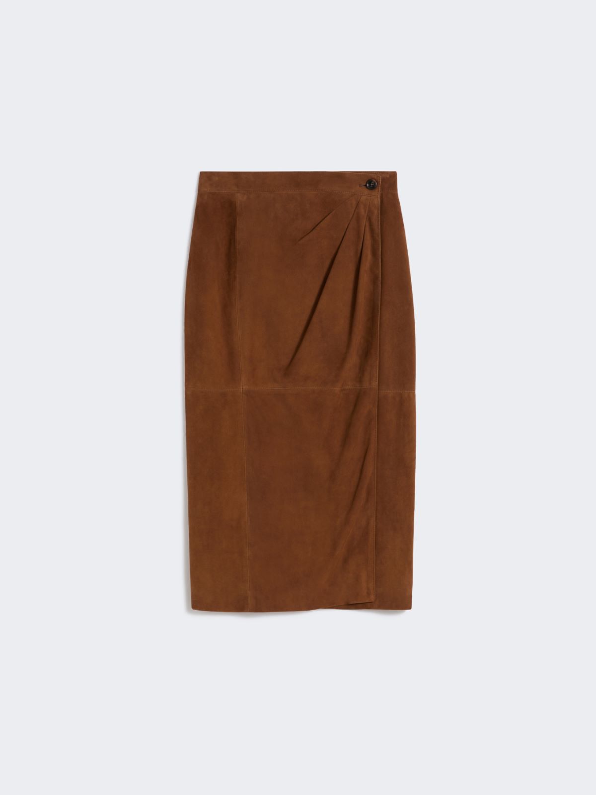 Suede pencil skirt - TOBACCO - Max Mara - 9