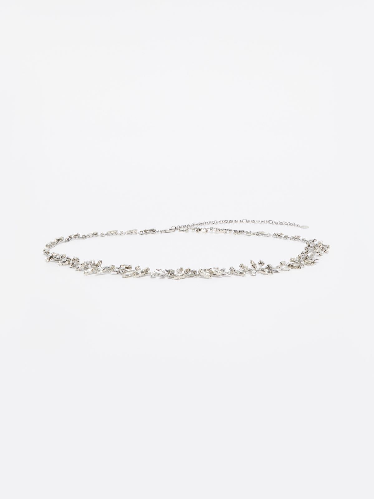 Bejewelled belt - SILVER - Max Mara - 9
