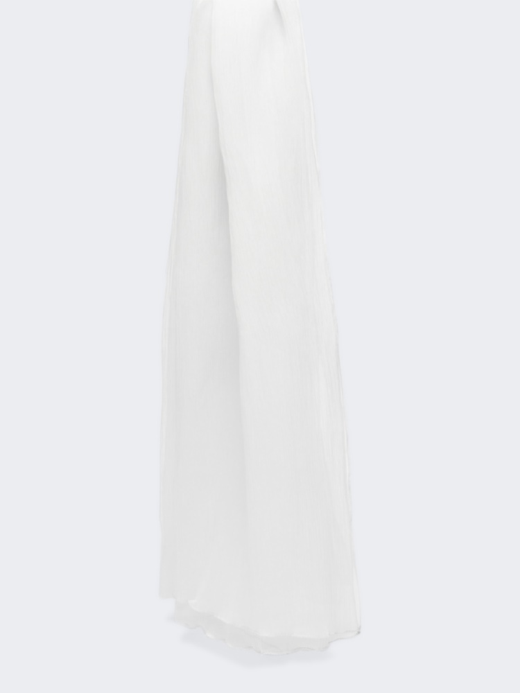Étole en crépon de soie - ARGENT - Max Mara