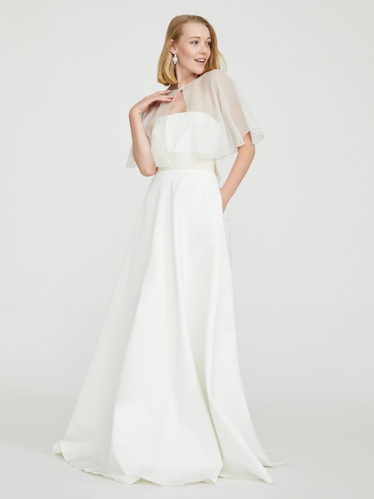 Silk shrug - WHITE - Max Mara