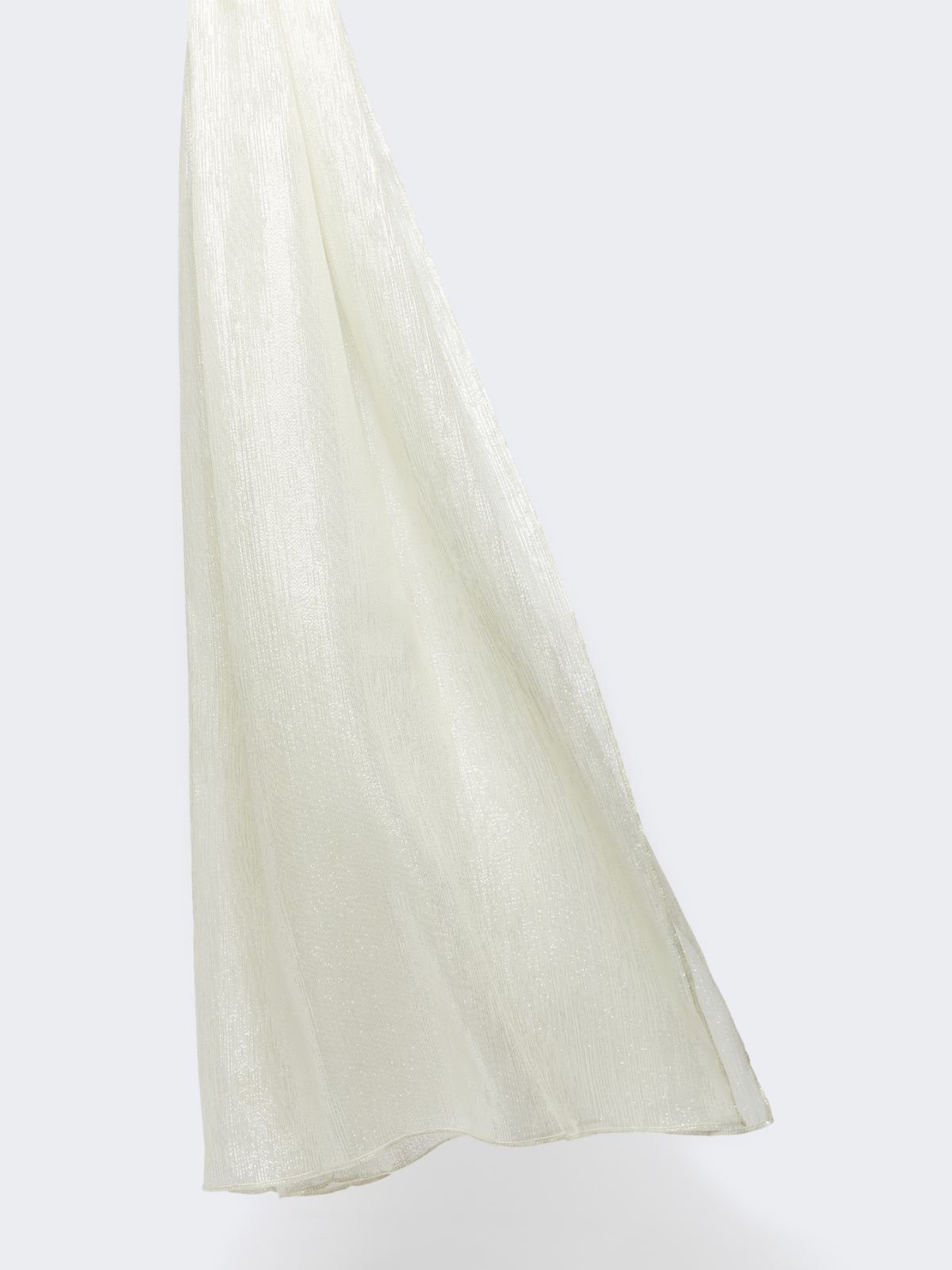 Silk georgette stole - WHITE - Max Mara - 9