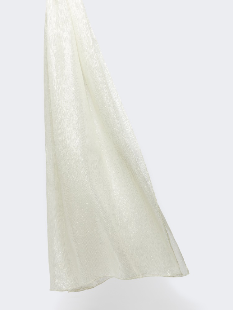 Étole en georgette de soie - BLANC - Max Mara