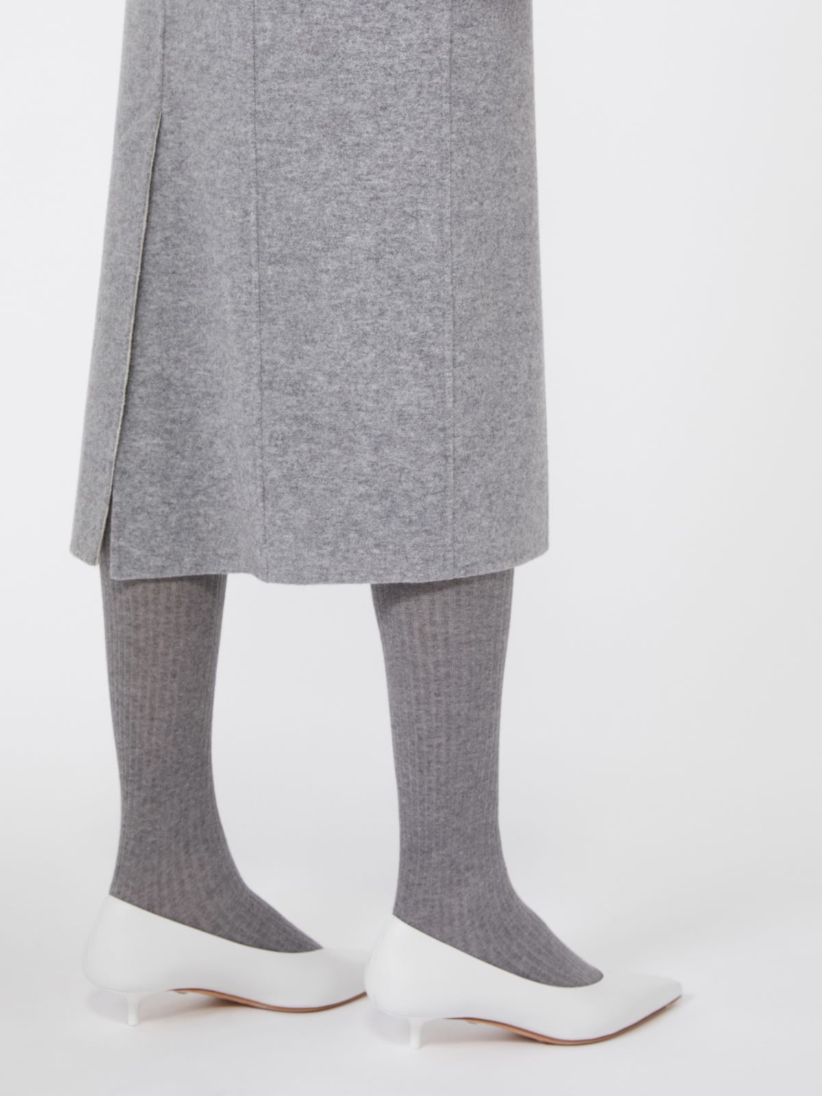 Sukienka bustier z wełny i kaszmiru - ŚREDNIOSZARY - Max Mara - 5