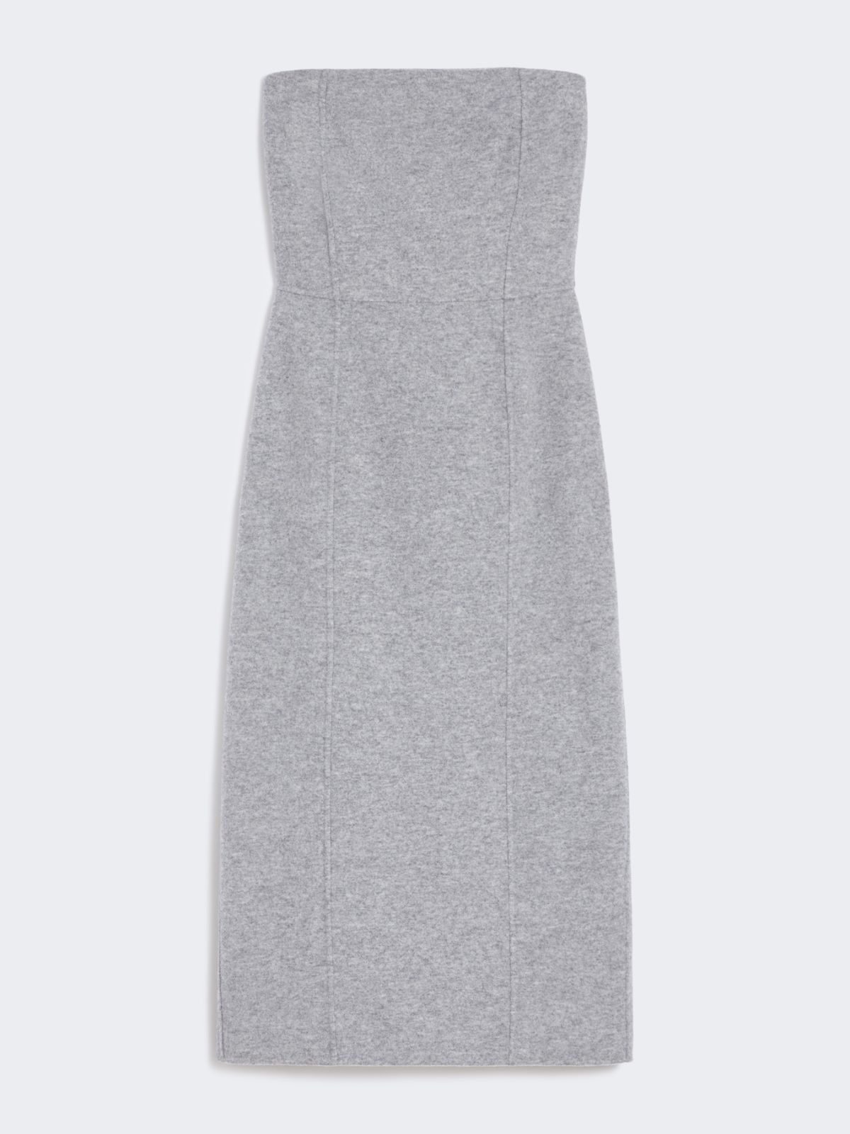 Bustier-Kleid aus Wolle und Kaschmir - MITTELGRAU - Max Mara - 10