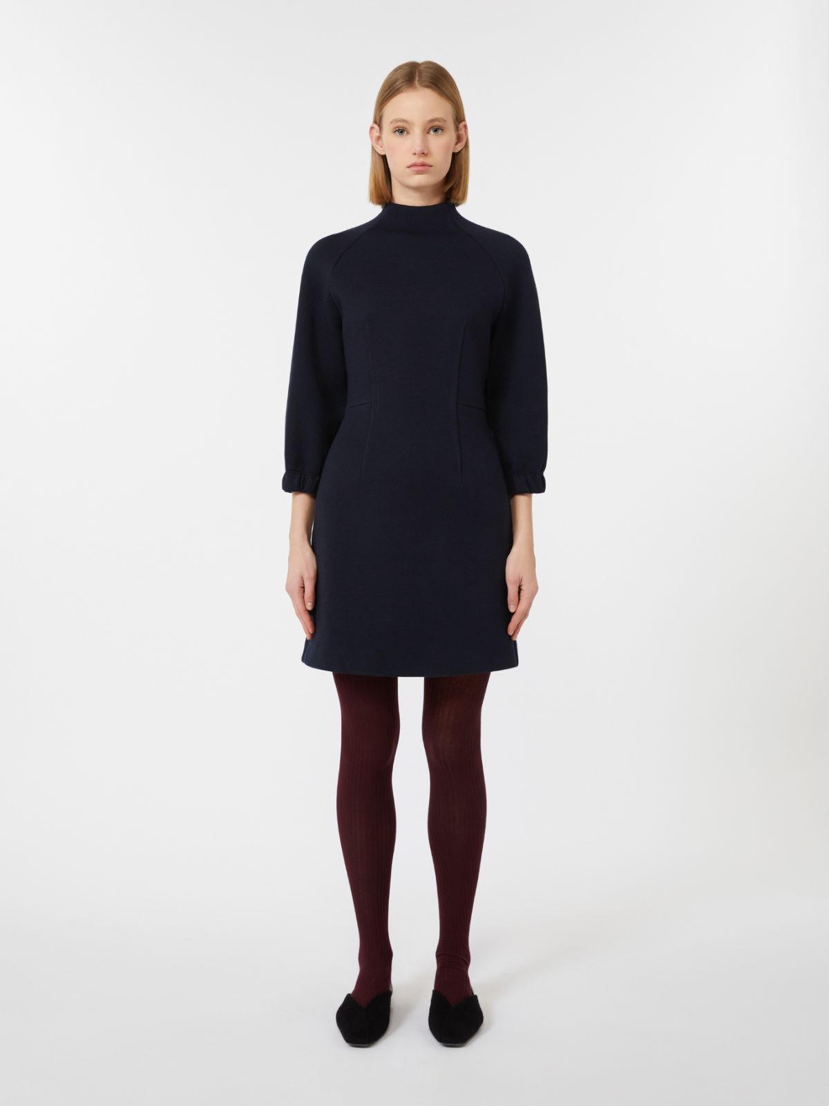 Dress in double-faced wool and cotton jersey - ULTRAMARINE - Max Mara - 2