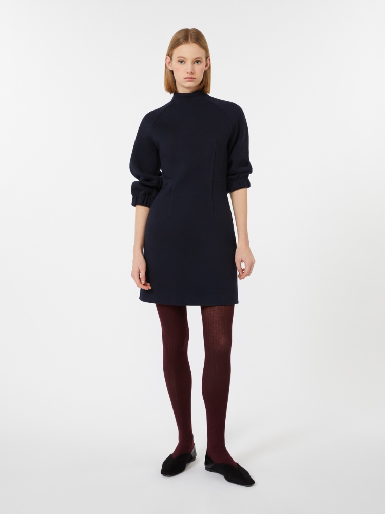 Sukienka z dżerseju wełnianego i bawełnianego - ULTRAMARYNA - Max Mara - 2