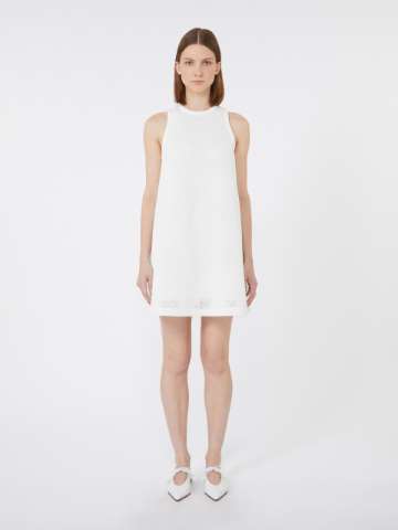 MAXMARA カフフィットフレアトレス 2316210438600 225001 ヴェニス] ピュア コットン ボイル プリント ドレス, kaki