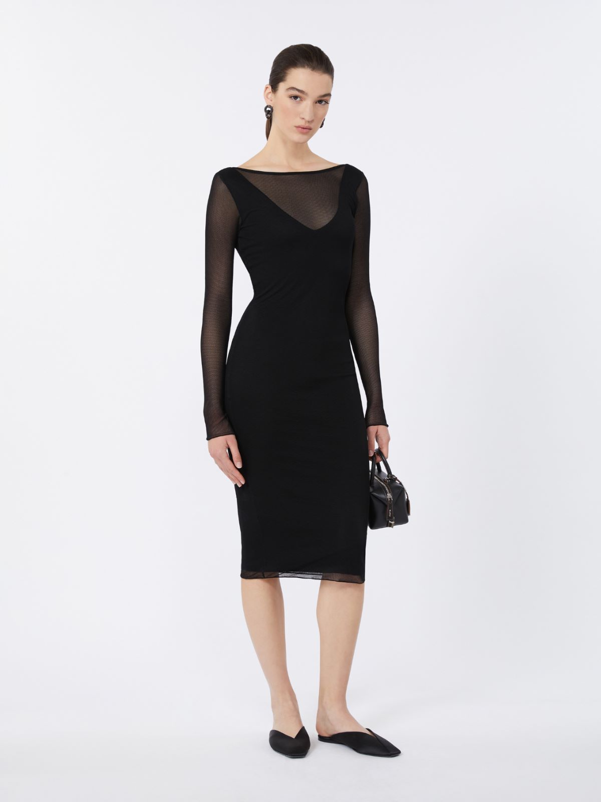 国内発送/送料関税込【MAX MARA】ROVIGO Women's Black Dress 29459859_58447186_600.jpg