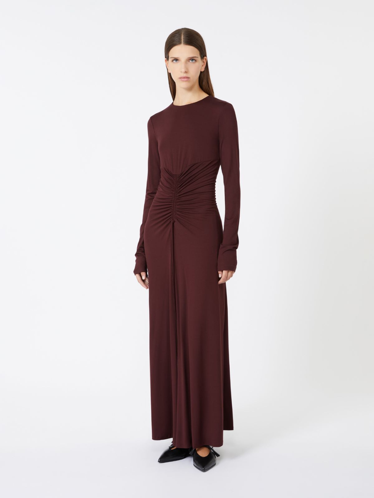 Abito lungo in jersey stretch + CILIEGIA - Max Mara