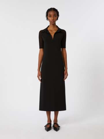 オールインワン・サロペット Max Mara Black Jersey Maxi Dress Black jersey dress | Max Mara