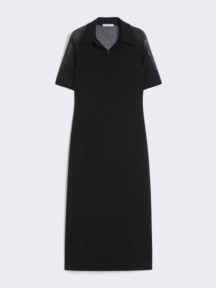 Viscose jersey dress - BLACK - Max Mara