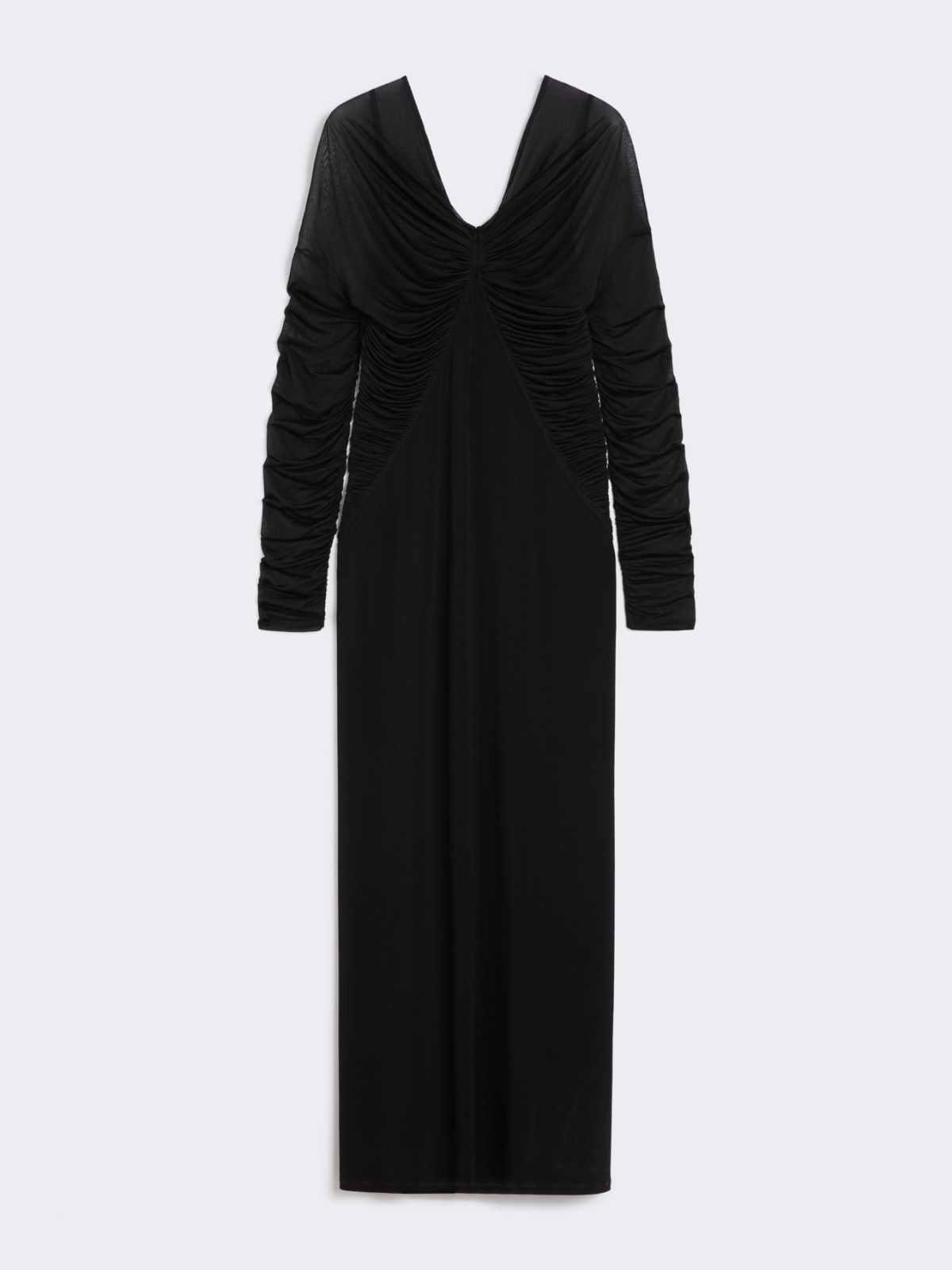Long flowing jersey dress - BLACK - Max Mara - 8