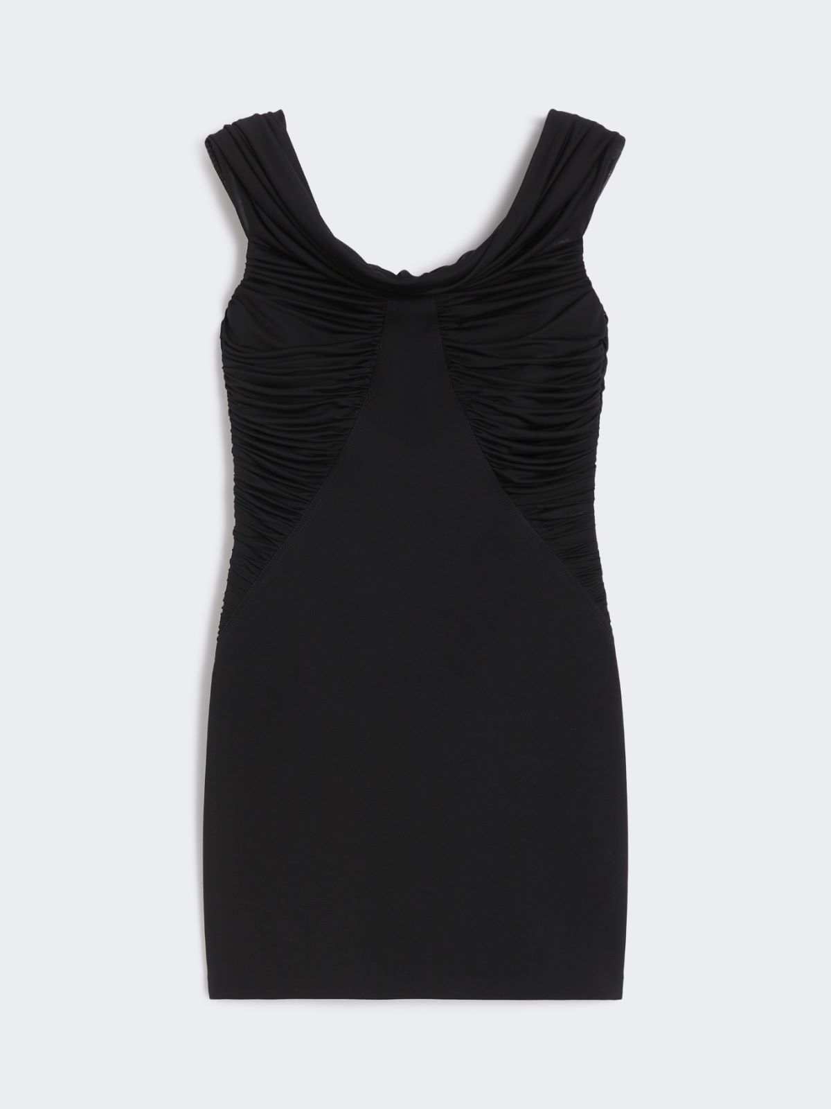 Off-the-shoulder viscose jersey dress - BLACK - Max Mara - 9