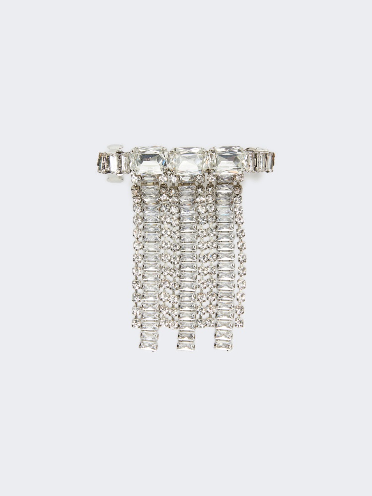 Fermoir avec franges en strass - ARGENT - Max Mara