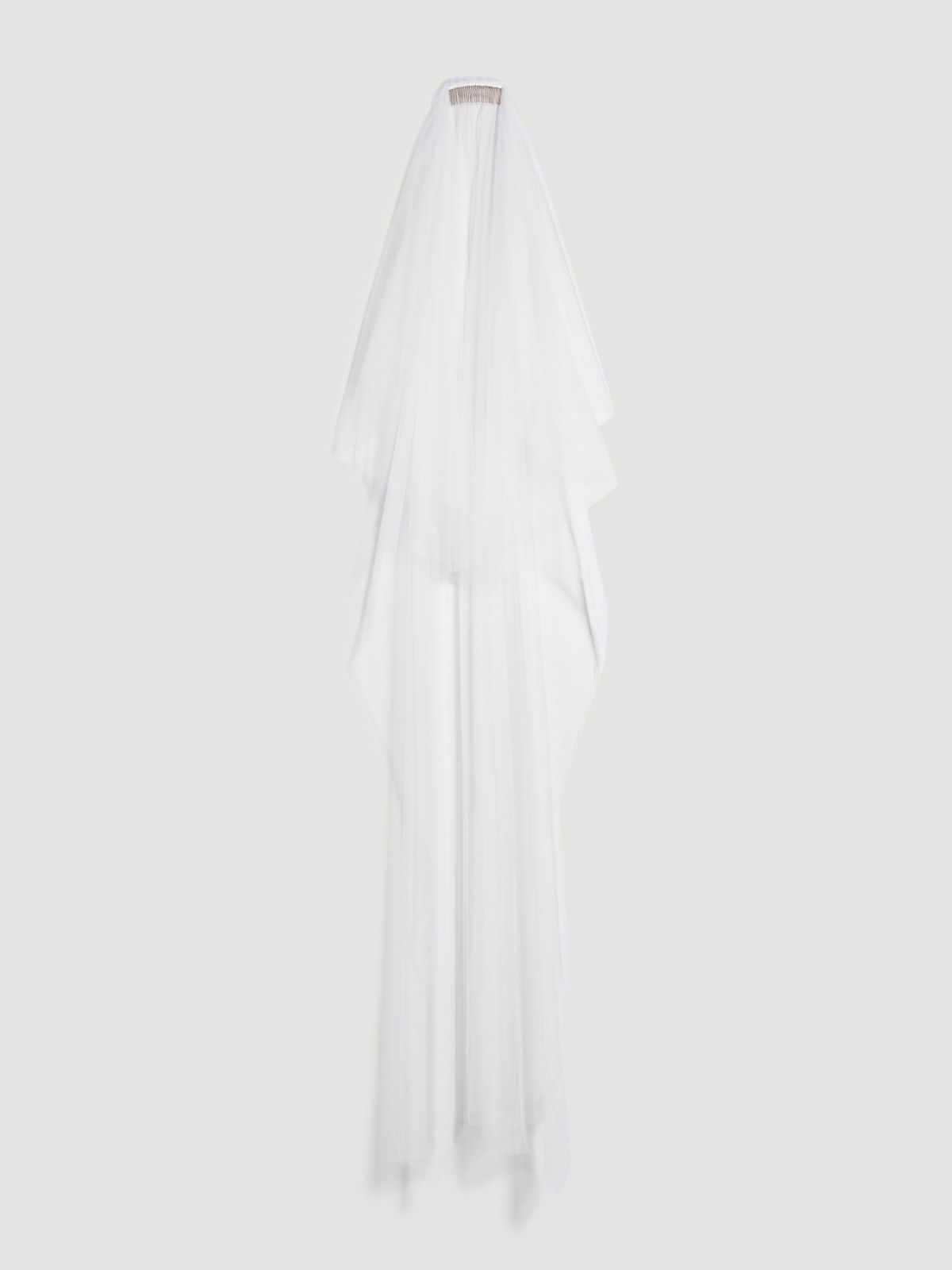 Long tulle veil - WHITE - Max Mara - 8