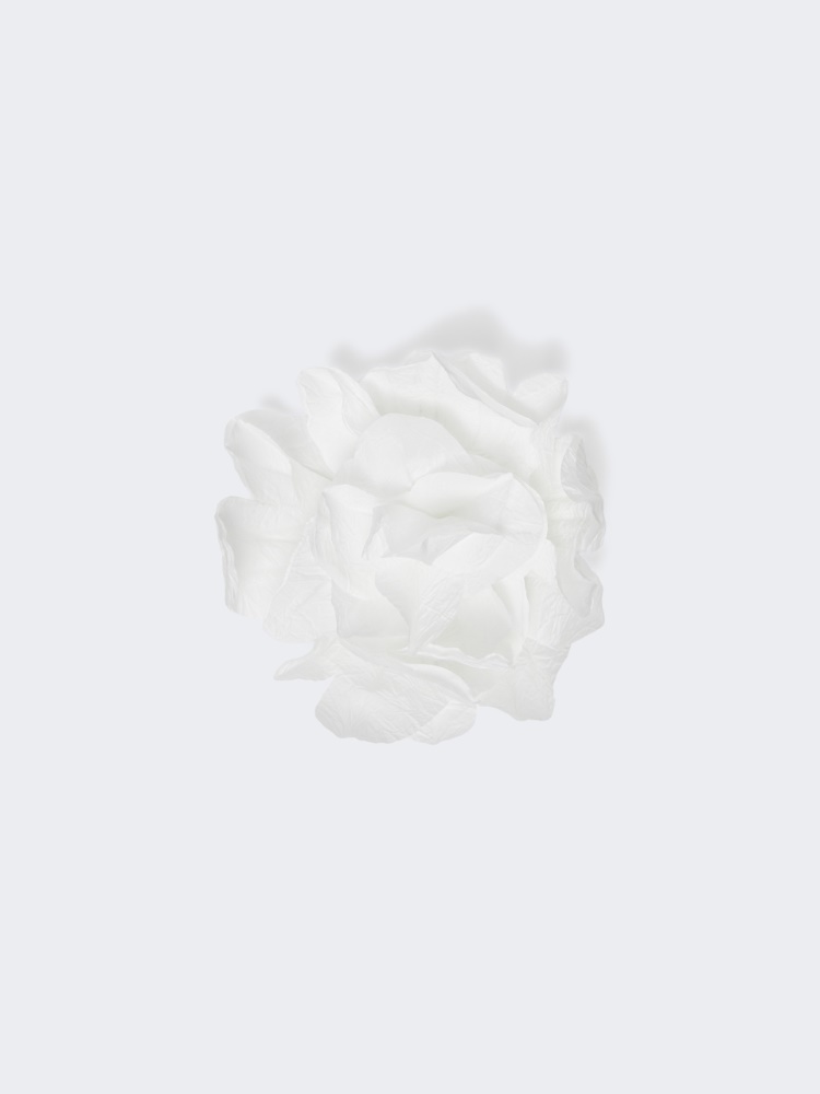 Broche avec fleur en microfaille - BLANC - Max Mara