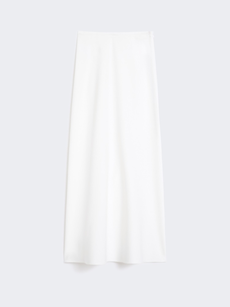 【関税&送料込】Max Mara Vernice Viscose Long compact jersey skirt, white |