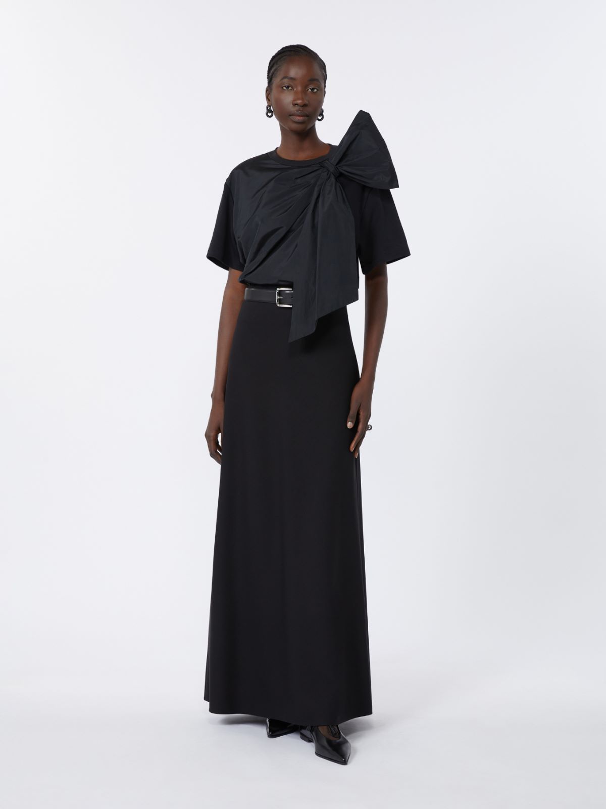 베르니체 비스코스 스커트 - BLACK - Max Mara