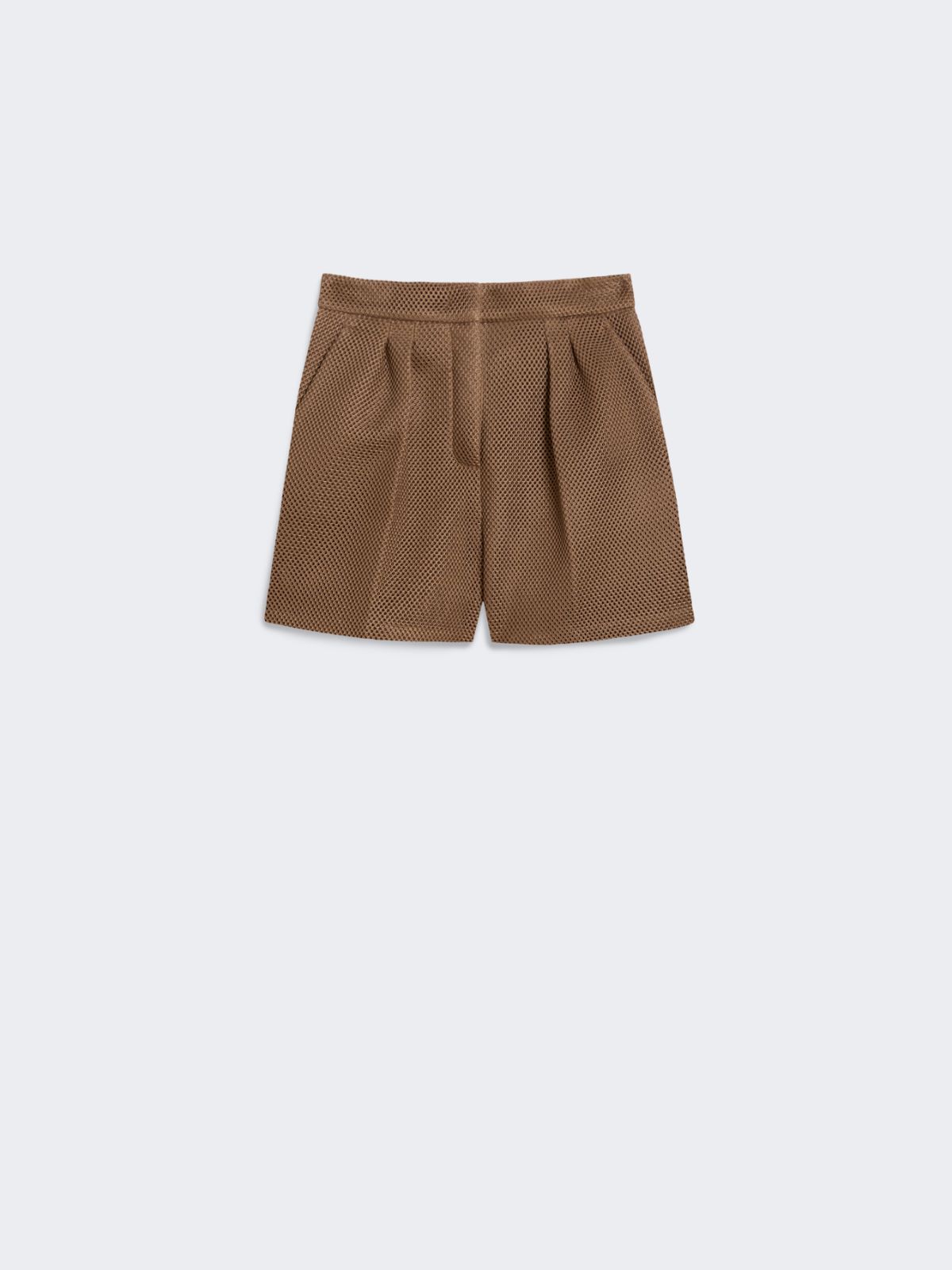 Technical mesh shorts - HAZELNUT BROWN - Max Mara - 9