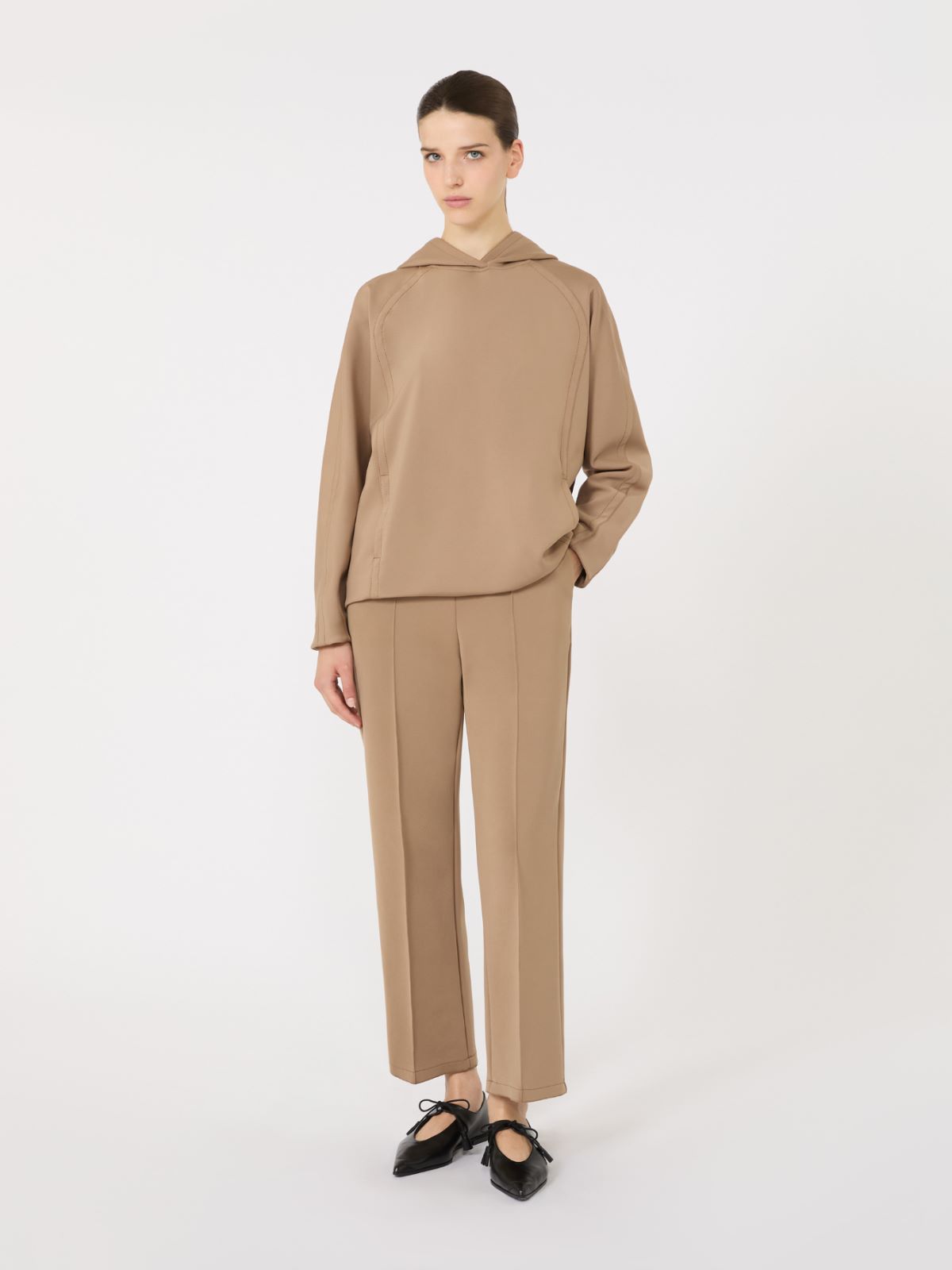 Pantalon en jersey technique - NOISETTE - Max Mara