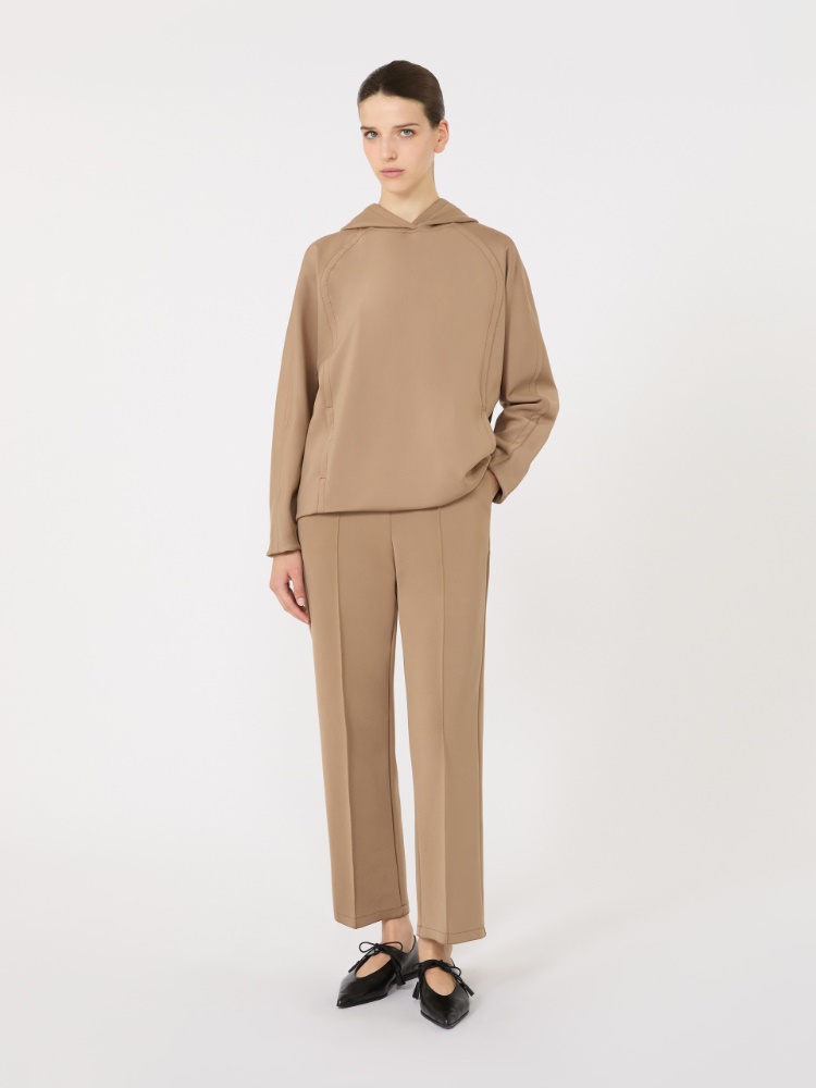 Spodnie z dżerseju technicznego - ORZECHOWY BRĄZOWY - Max Mara - 2