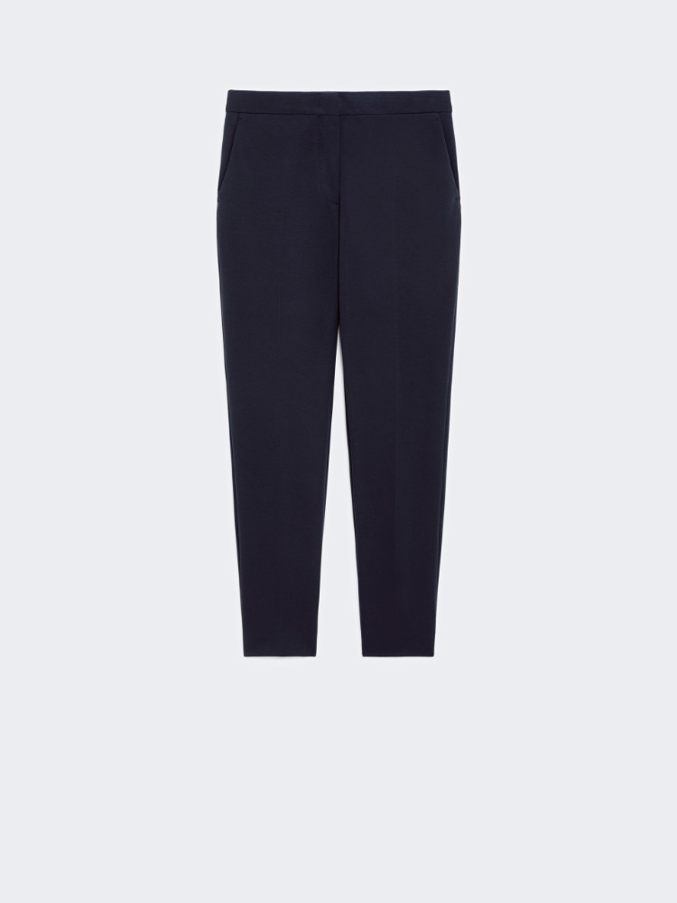 Viscose jersey trousers, ultramarine | 