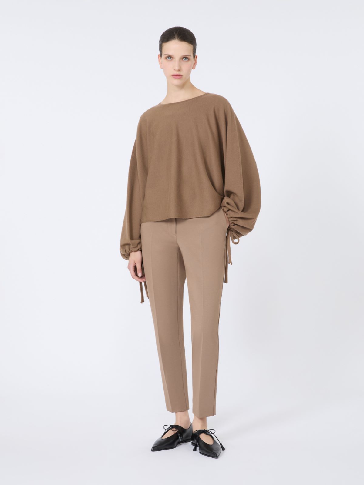 Pantalon en jersey de viscose - NOISETTE - Max Mara