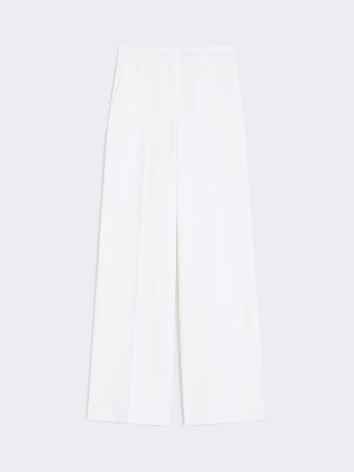 Compact jersey trousers - WHITE - Max Mara - 8