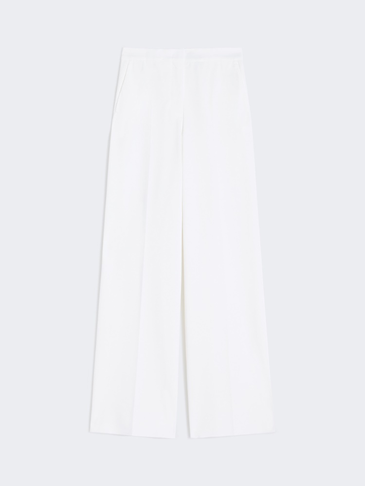 Compact jersey trousers - WHITE - Max Mara