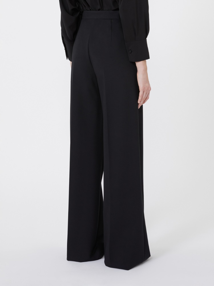 Compact jersey trousers, black | 