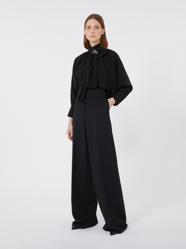 Hose aus kompaktem Jersey - SCHWARZ - Max Mara