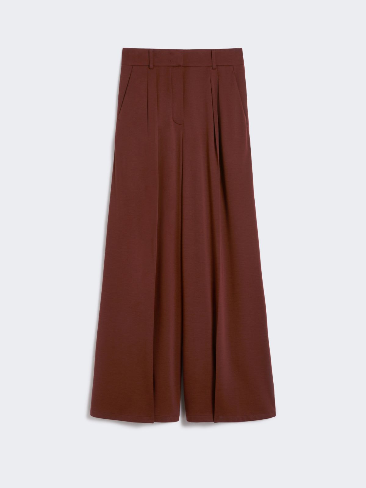 Wool jersey trousers - CHERRY - Max Mara - 8