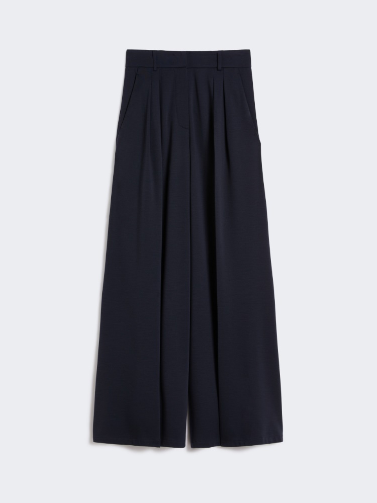 Wool jersey trousers - ULTRAMARINE - Max Mara