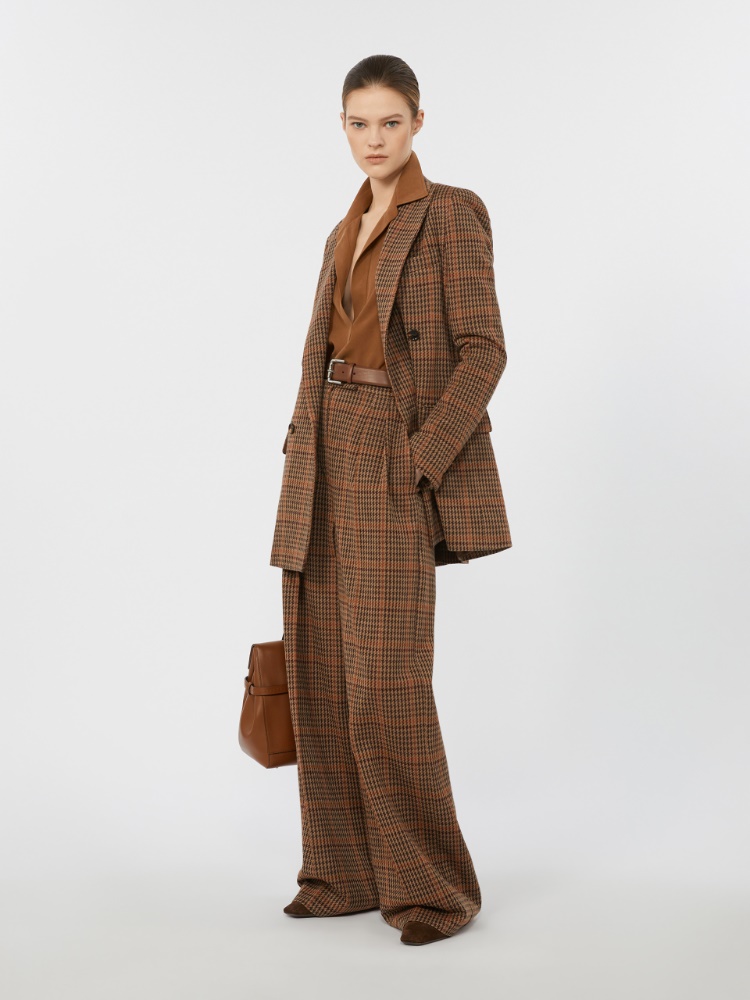 Prince of Wales jersey trousers - MULTICOLOUR - Max Mara