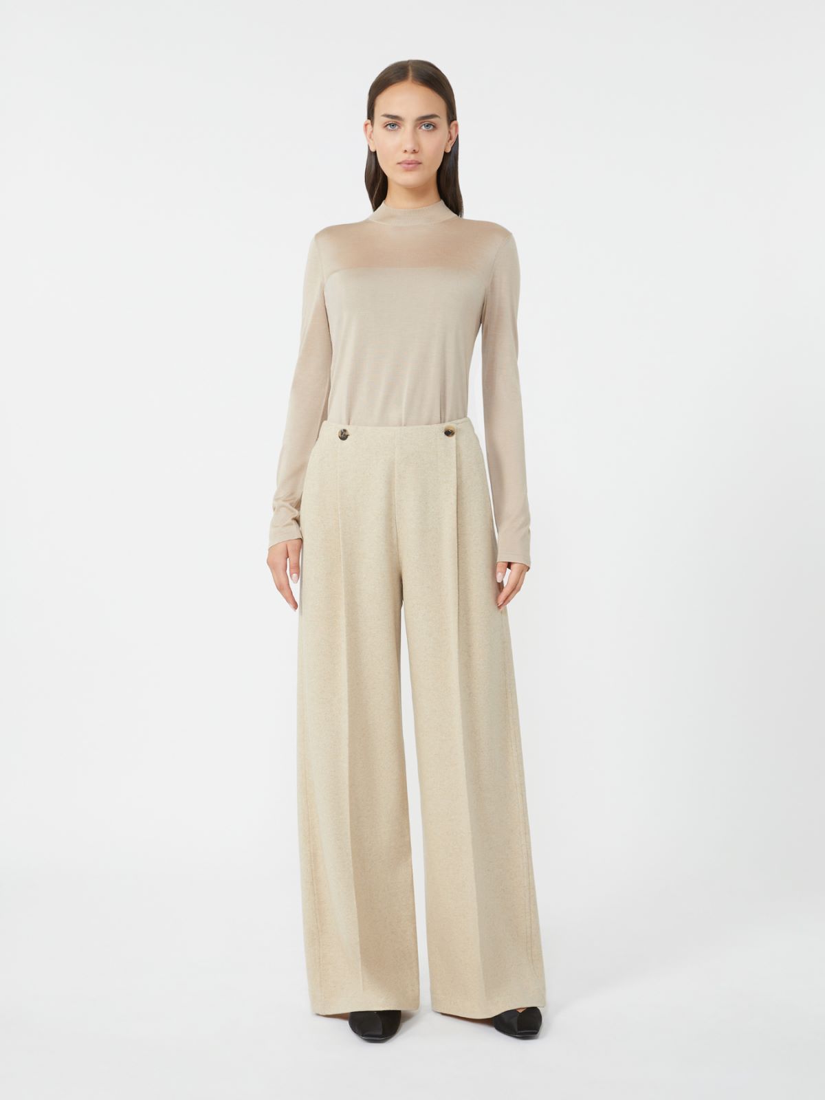 미체네아 캐시미어 팬츠 - BEIGE - Max Mara - 5