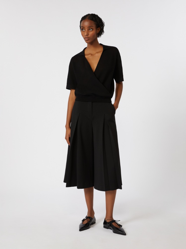 [マニコ] ビスコース ジャージー キュロット パンツ - BLACK - Max Mara