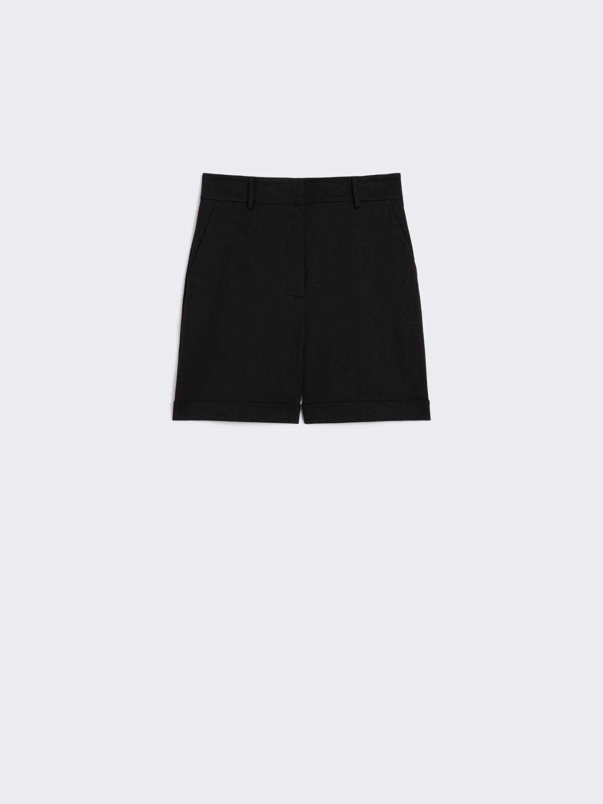 Cotton jersey shorts - BLACK - Max Mara - 8