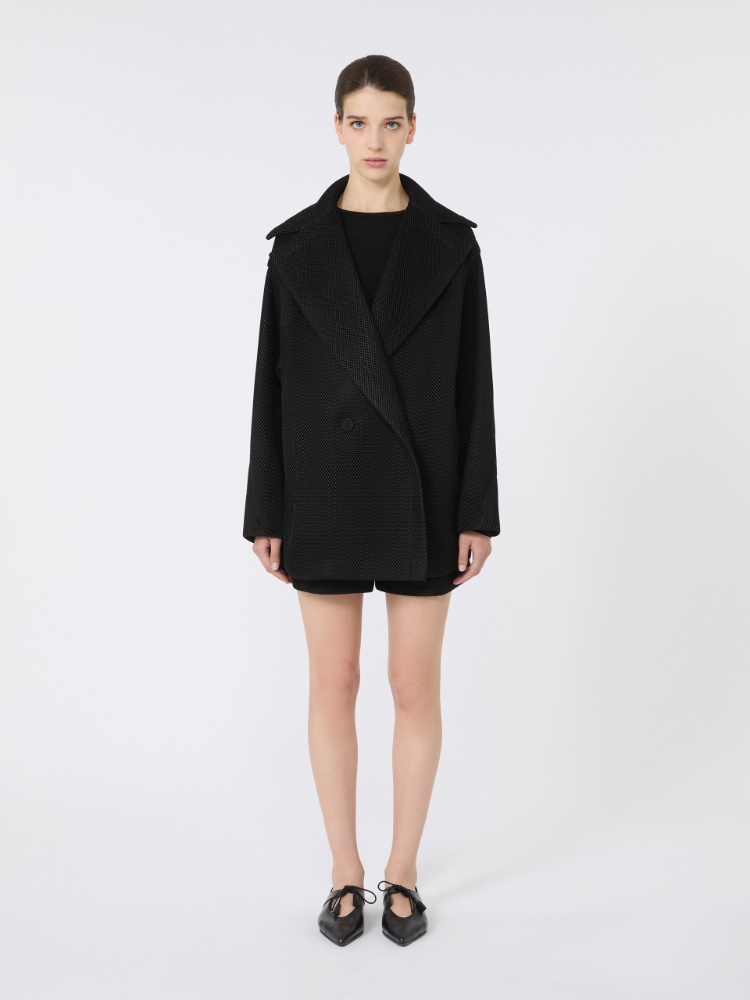 MAXMARA●ディオラマ●テディベア テクノメッシュショートコート ディオラマ] テクニカル メッシュ テディベア ショート コート