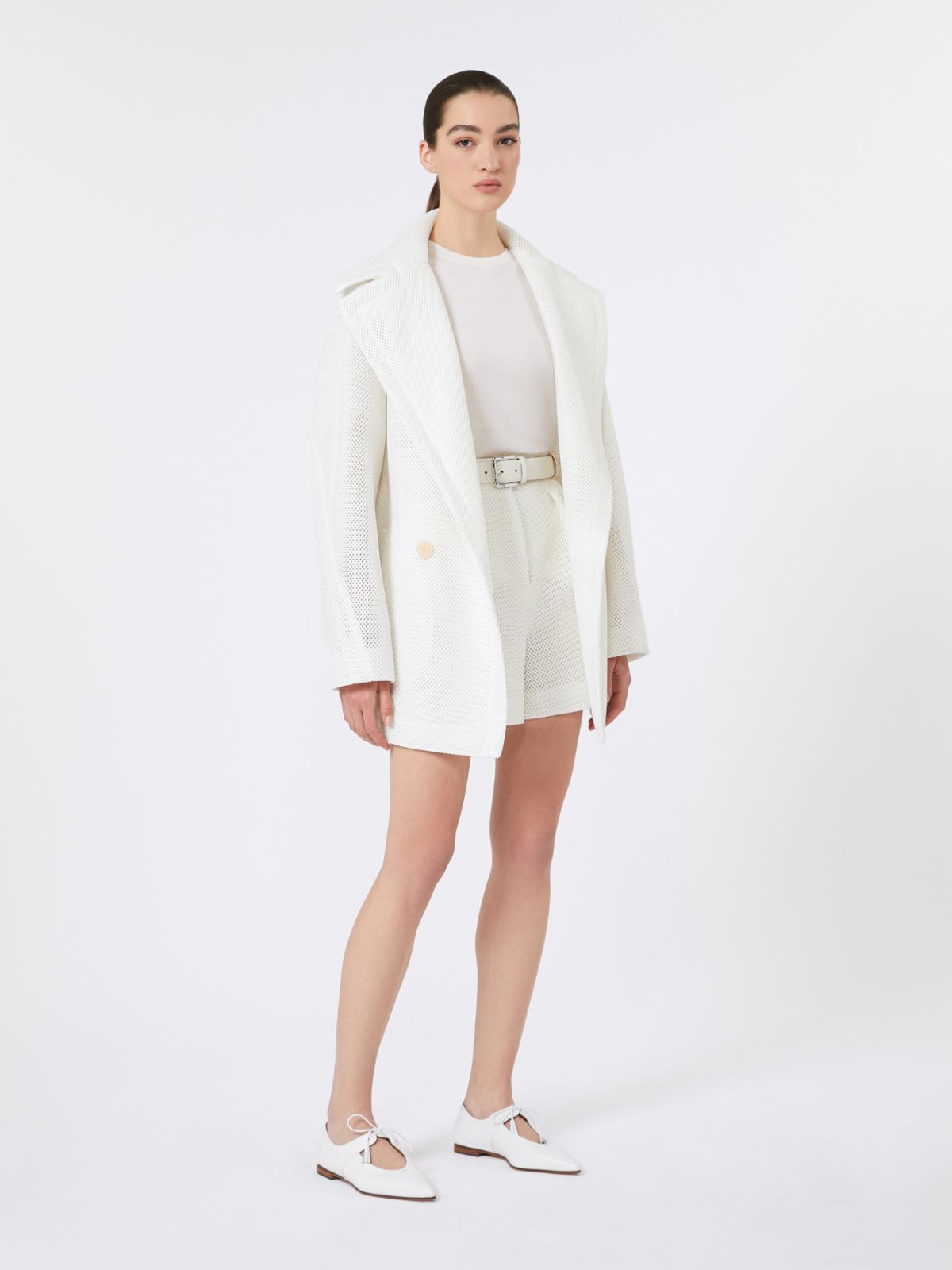 Short Teddy Bear icon coat - WHITE - Max Mara - 9