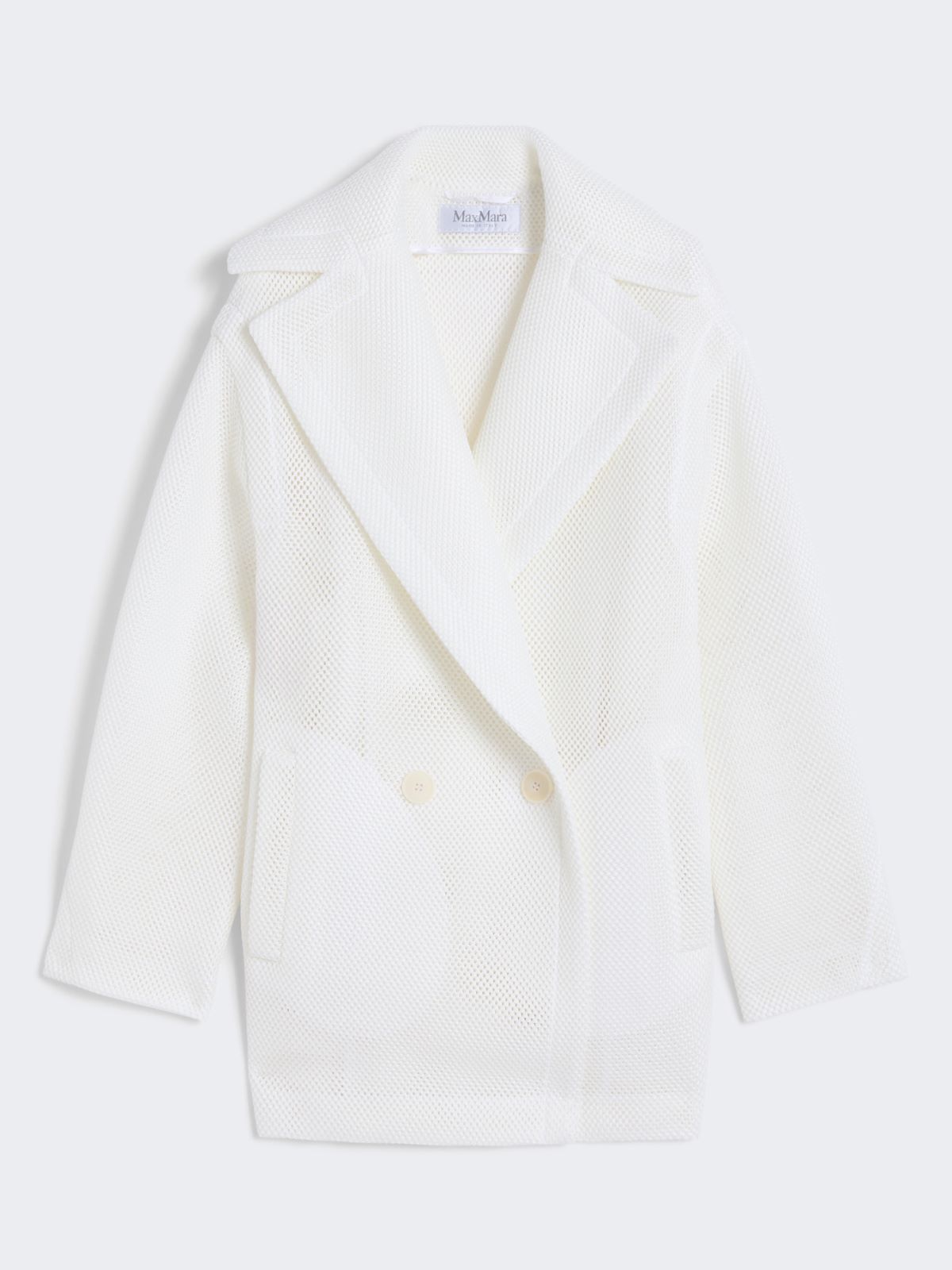 Short Teddy Bear icon coat - WHITE - Max Mara - 9