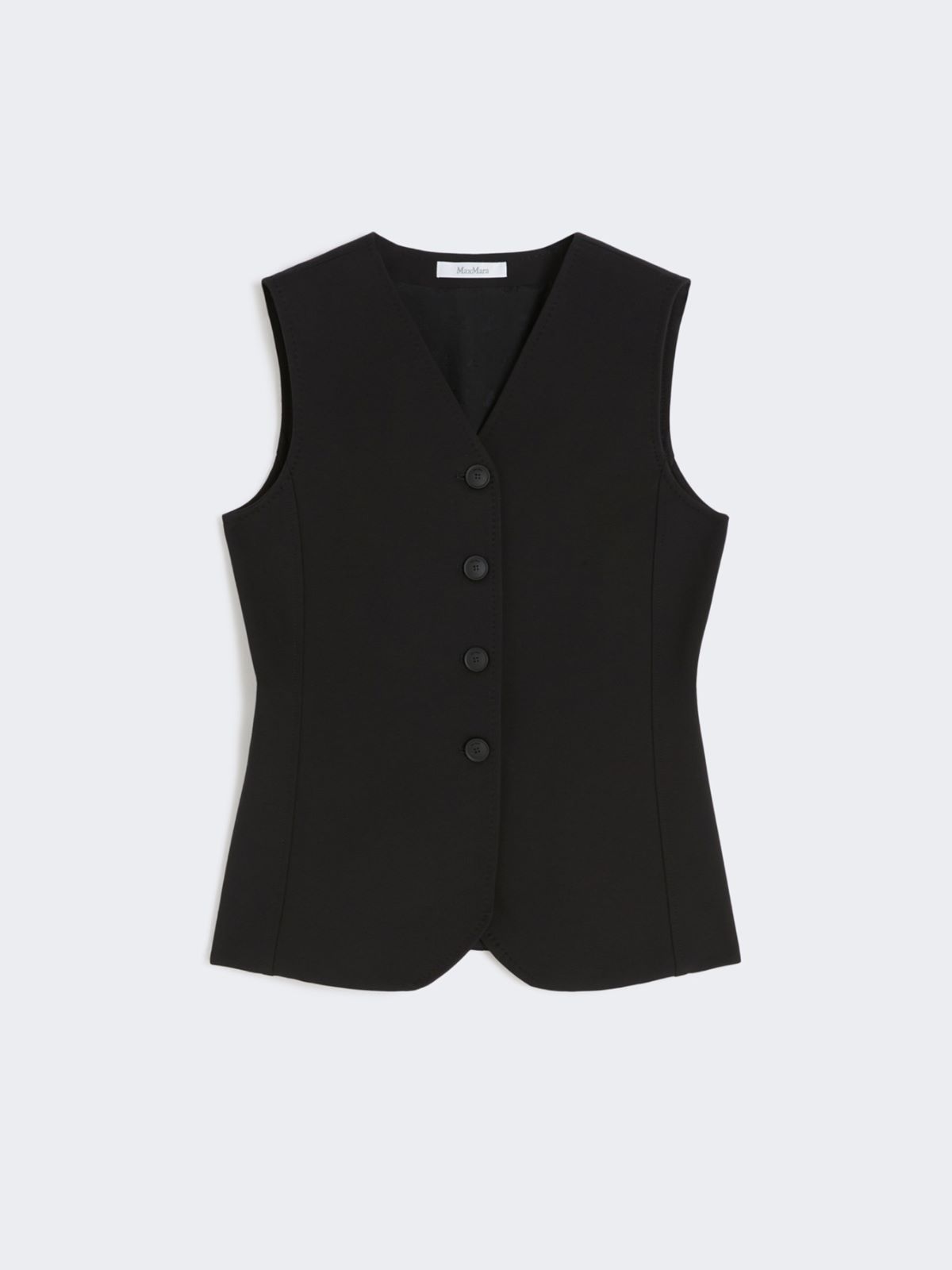 Compact jersey gilet - BLACK - Max Mara - 9