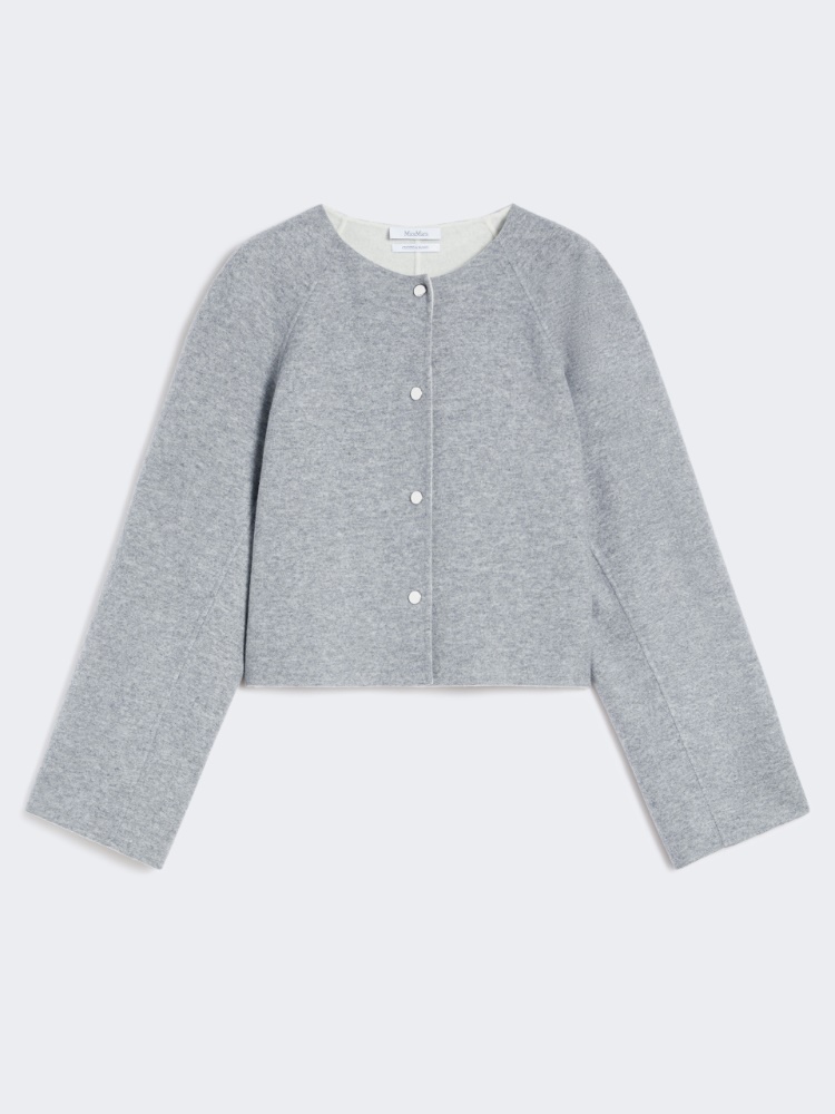 Krótki sweter z wełny i kaszmiru - ŚREDNIOSZARY - Max Mara