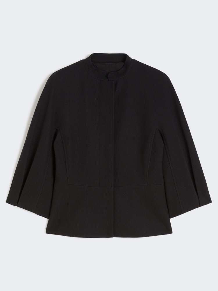 Jersey piqué jacket - BLACK - Max Mara