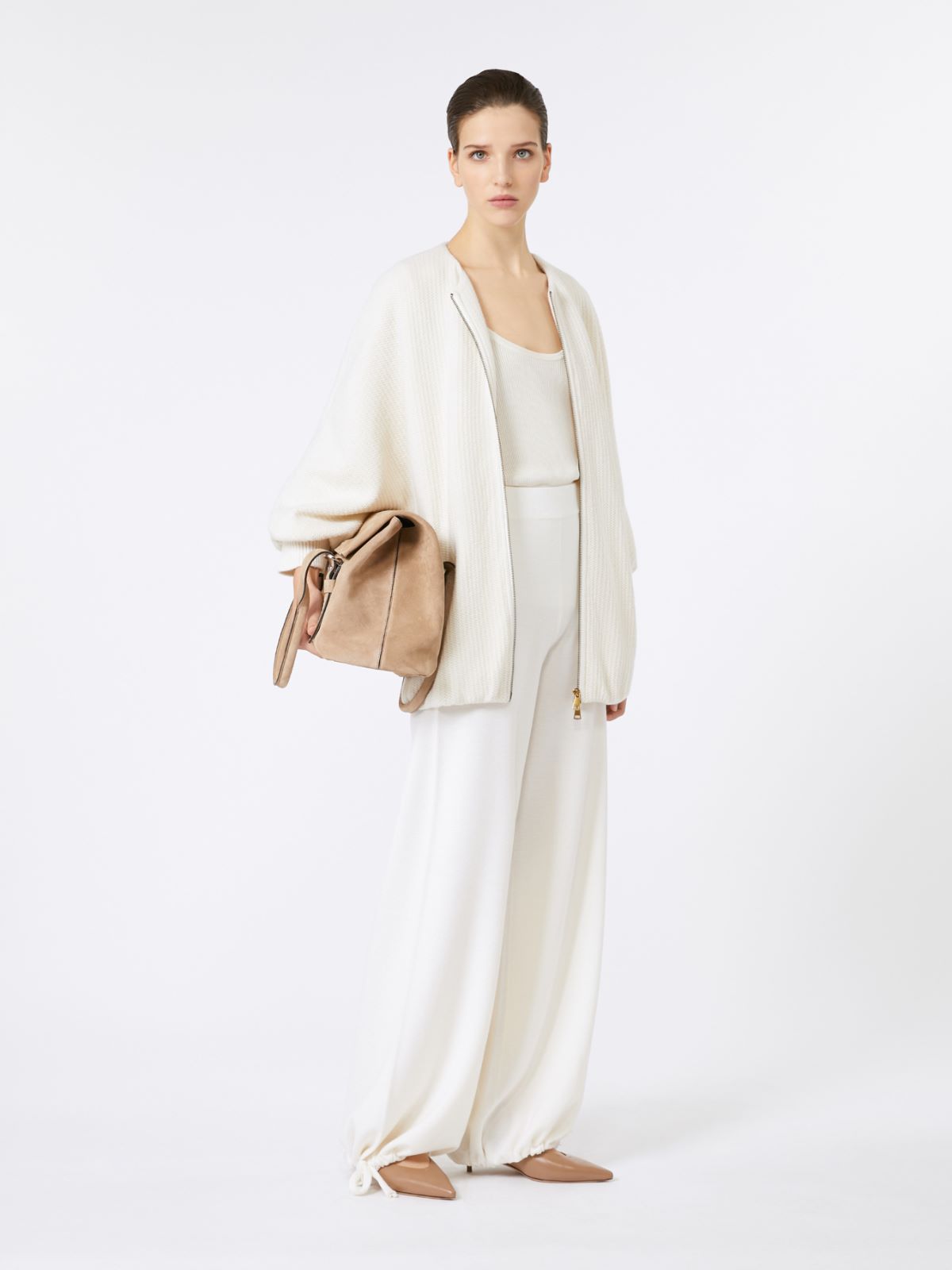 ジャケット MAX MARA Woman Jacket White 2521156011600 005 Cashmere wool jacket | Max Mara