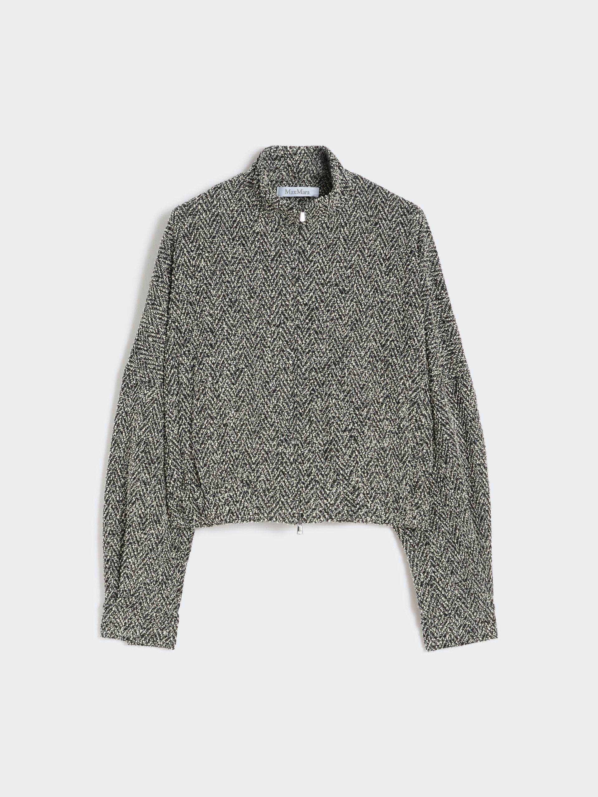 [カティア] ブークレ ジャージー ボンバー ジャケット - BLACK - Max Mara - 5